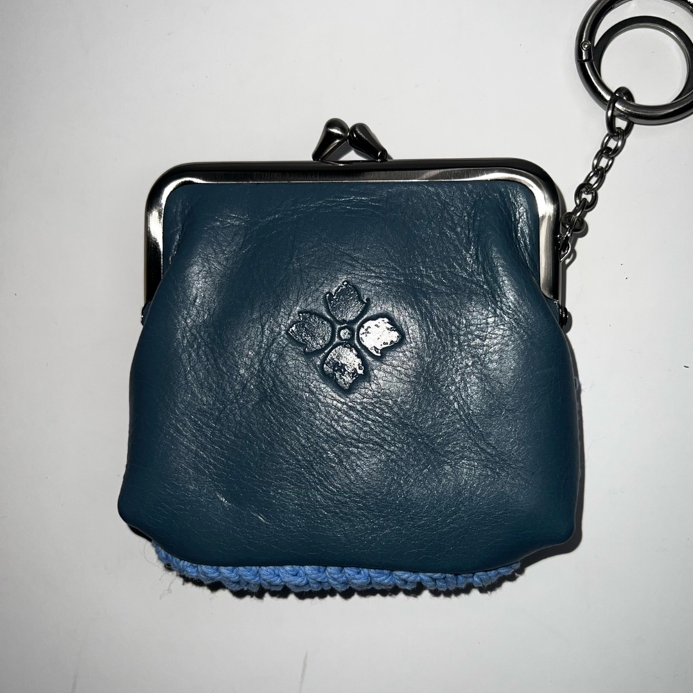 Patricia Nash Crochet Leather Kisslock Coin Purse